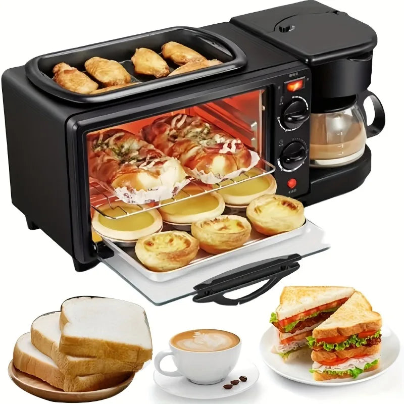 3-in-1 Countertop Breakfast Station with Timer