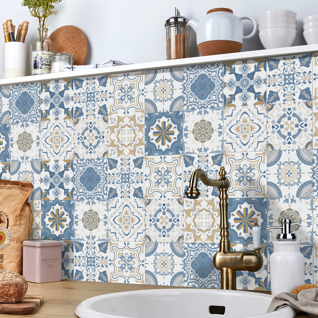 Decorative Self-Adhesive Tile Stickers – 24 Pieces