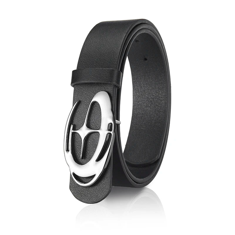 Men's Smooth-Buckle PU Belt