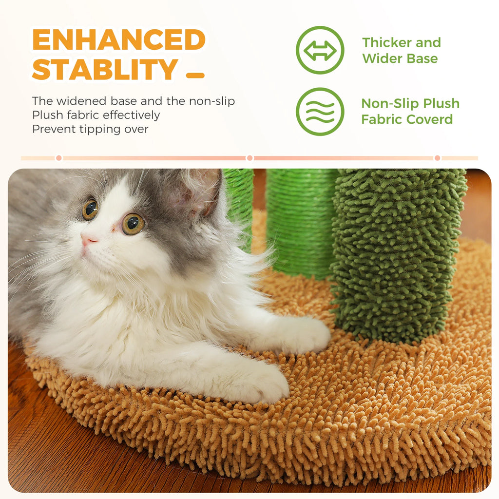 83cm Cactus Cat Scratching Post with Three Poles
