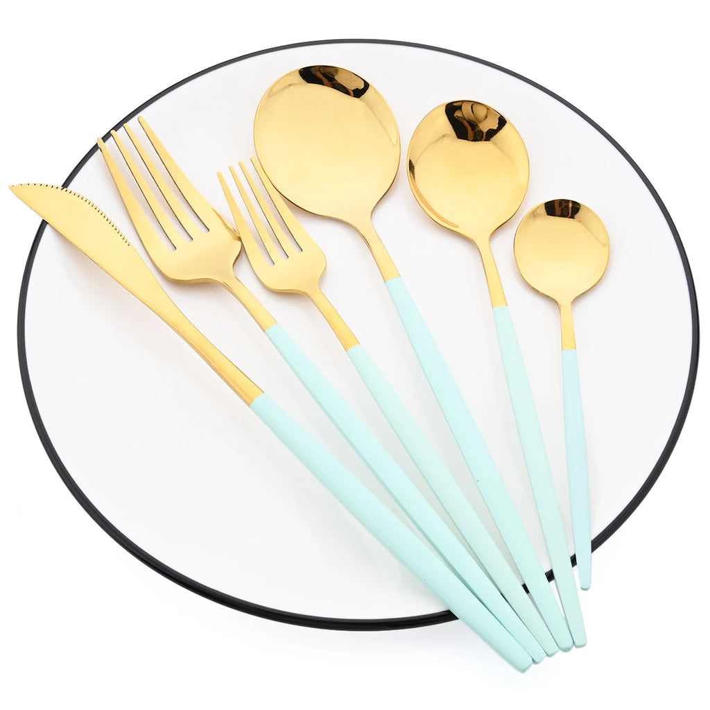 JAOER Stainless Steel Flatware — 48 Pieces