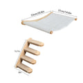 Wall-Mounted Cat Hammock & Climbing Shelf Set