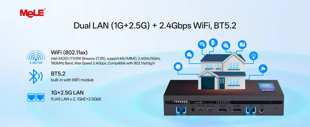 MeLE Overclock X5 Core i5-1235U Mini PC