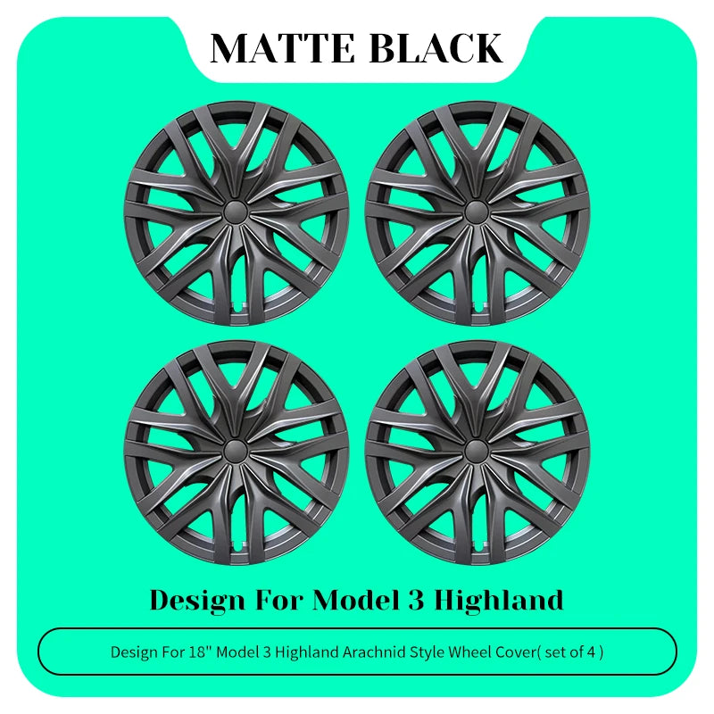 TSLLUG 18-Inch Wheel Covers for Tesla Model 3 Highland – Set of 4