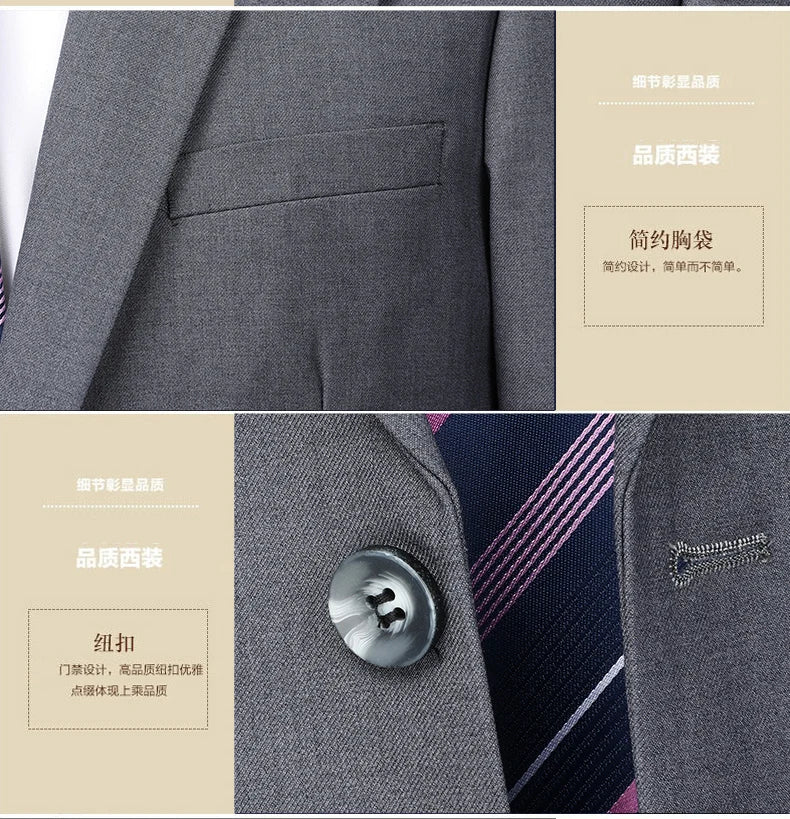 Men's Two-Piece Formal Suit – Blazer & Trousers