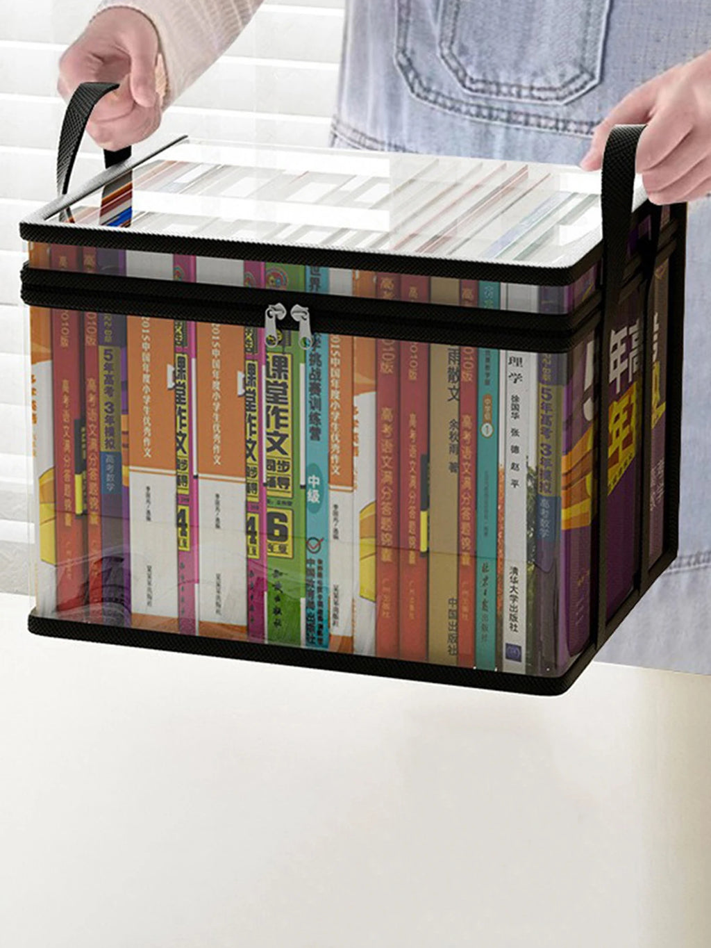 Foldable PVC Book Storage Organizer