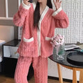 Women's Cotton-Blend Long-Sleeve Pajama Set