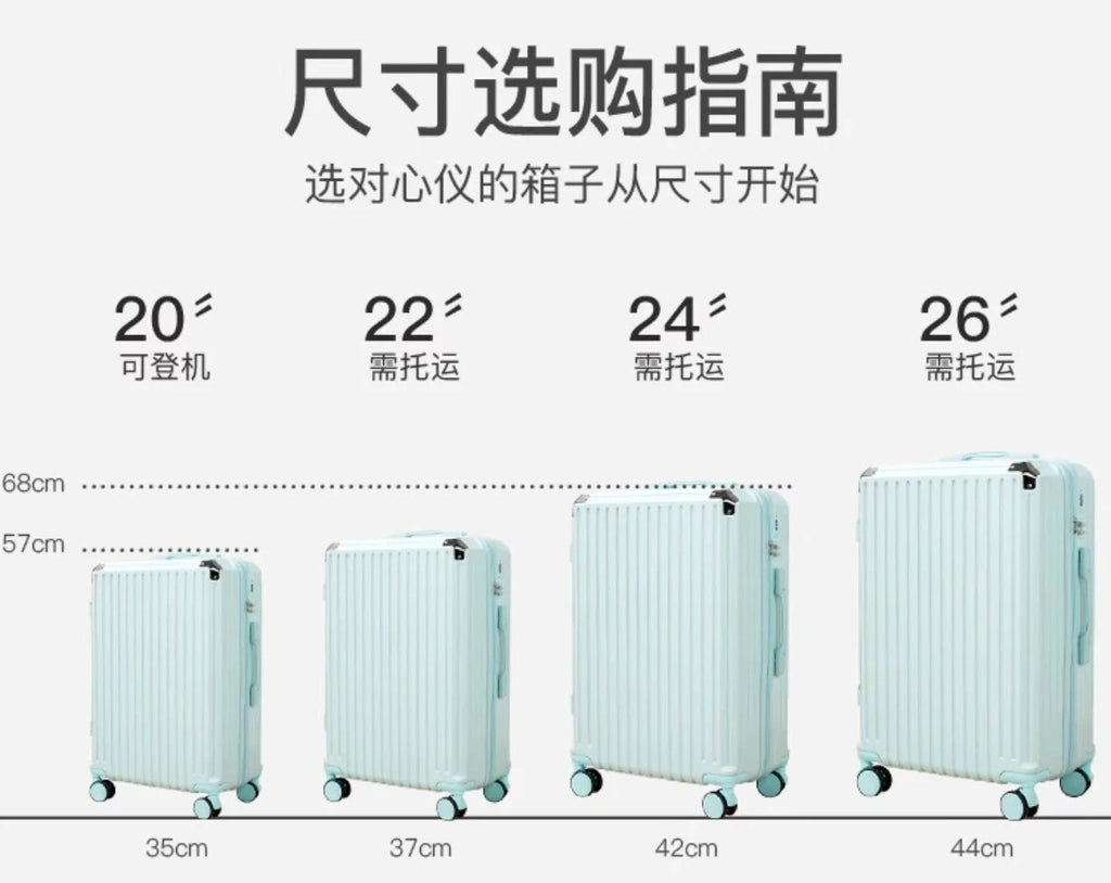 Luggage 2025 New Style 20inch Boarding Small Trolley Suitcase Male Password Leather Suitcase 24 Strong Durable Whispering Desires Shoppe