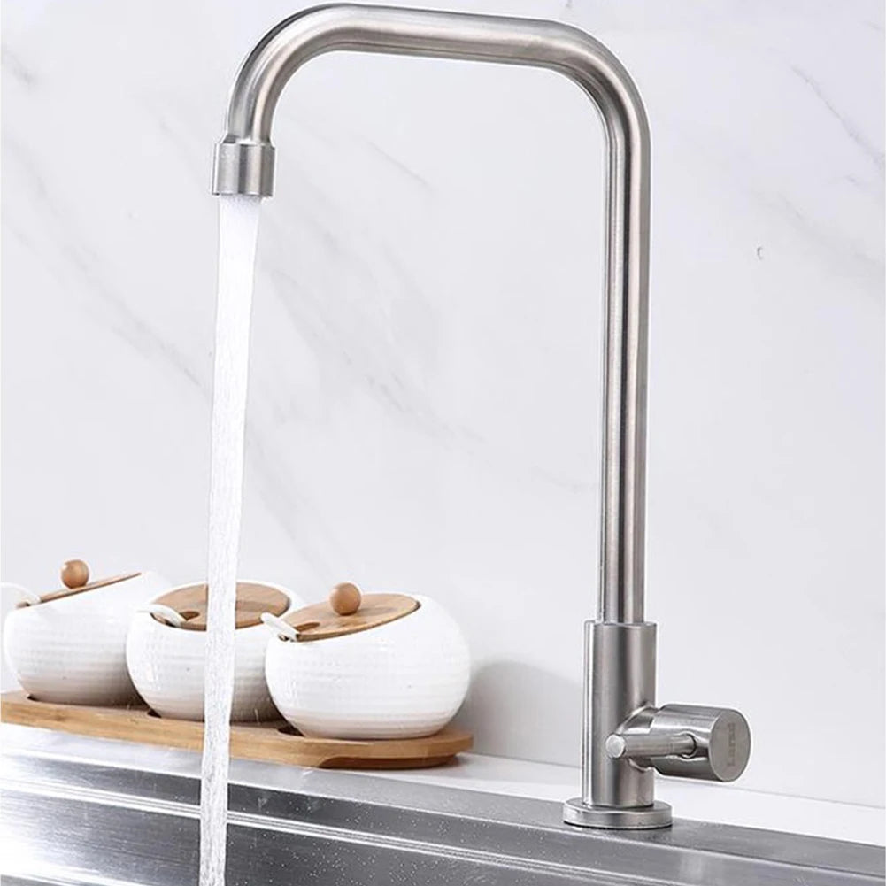 LEENKEA Rotating Stainless-Steel Kitchen Faucet