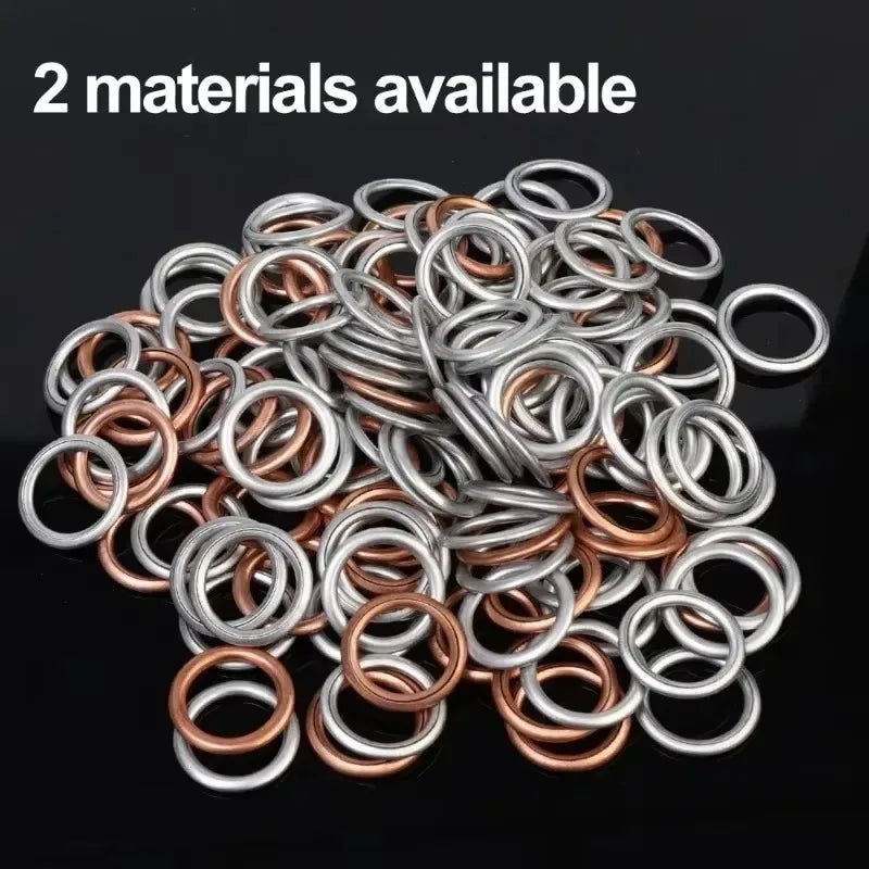 Copper & Aluminum Oil Drain Plug Washer Packs