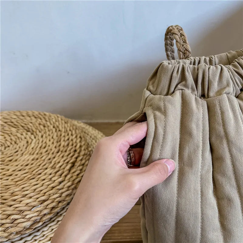 Children's Clothing From 2 To 7 Years Winter Kids Warm Cotton-Padded Trousers Baby Girls Thick Pants Toddler Boys Wear Clothes Whispering Desires Shoppe