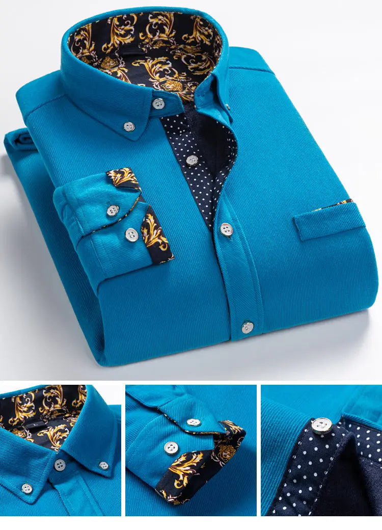 Men's Long-Sleeve Casual Autumn Shirt
