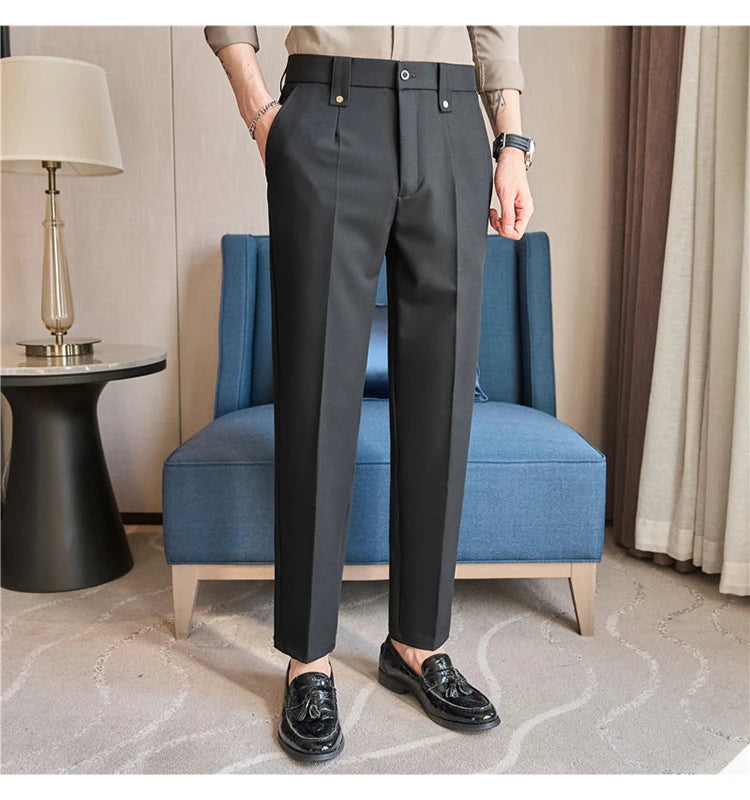 Men's Smart-Casual Stretch Dress Pants