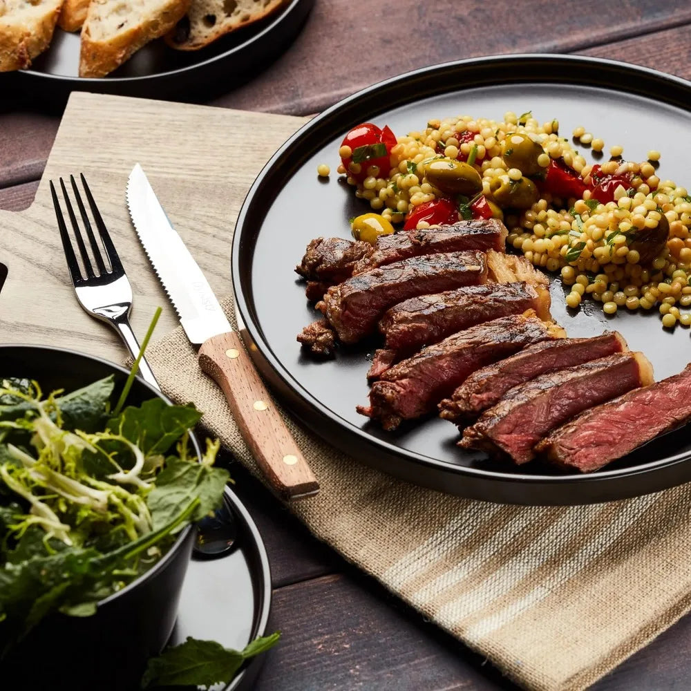 FEB.WIND Matte Black Ceramic Dinnerware