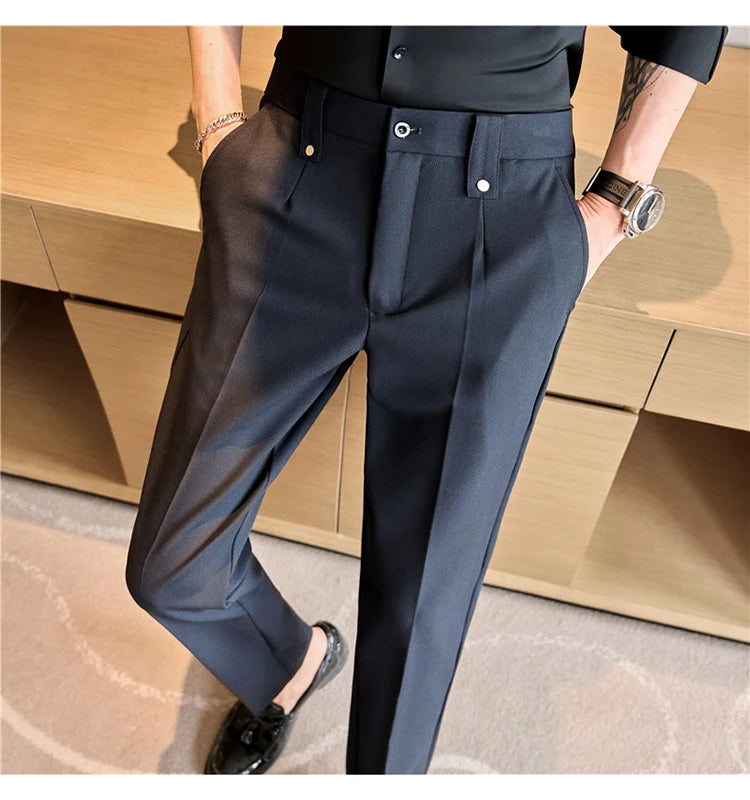 Men's Smart-Casual Stretch Dress Pants