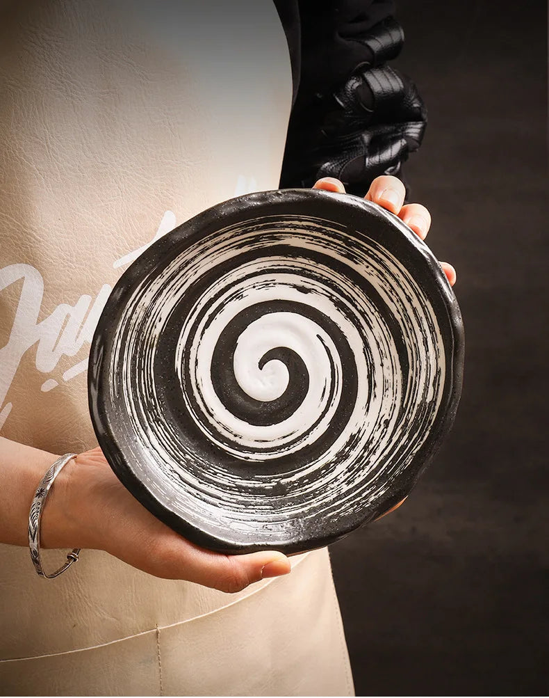 Irregular Ceramic Plates — 17.5 cm
