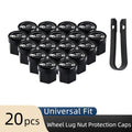 21 mm Wheel Lug Nut Covers – 20-Piece Set