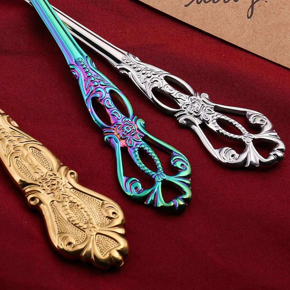 Vintage-Style Stainless Steel Flatware — Assorted Sets