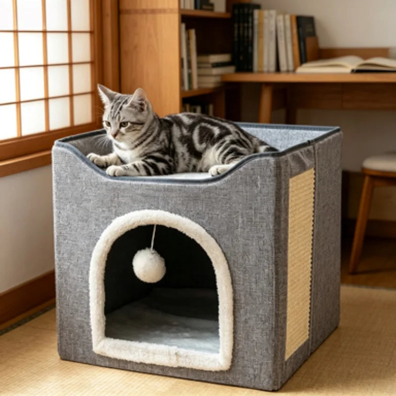 Large Foldable Cat House