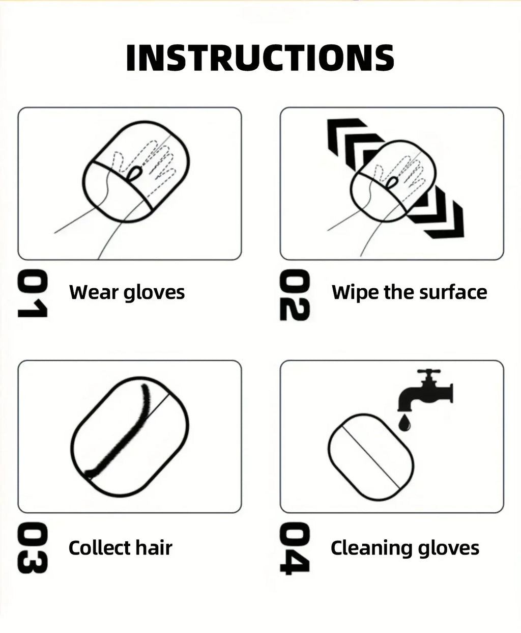 2‑Pack Pet Hair Removal Grooming Gloves, Double‑Sided Gentle Shedding Brush Gloves for Cats & Dogs, Pet Fur Remover Massage Grooming Tool Whispering Desires Shoppe