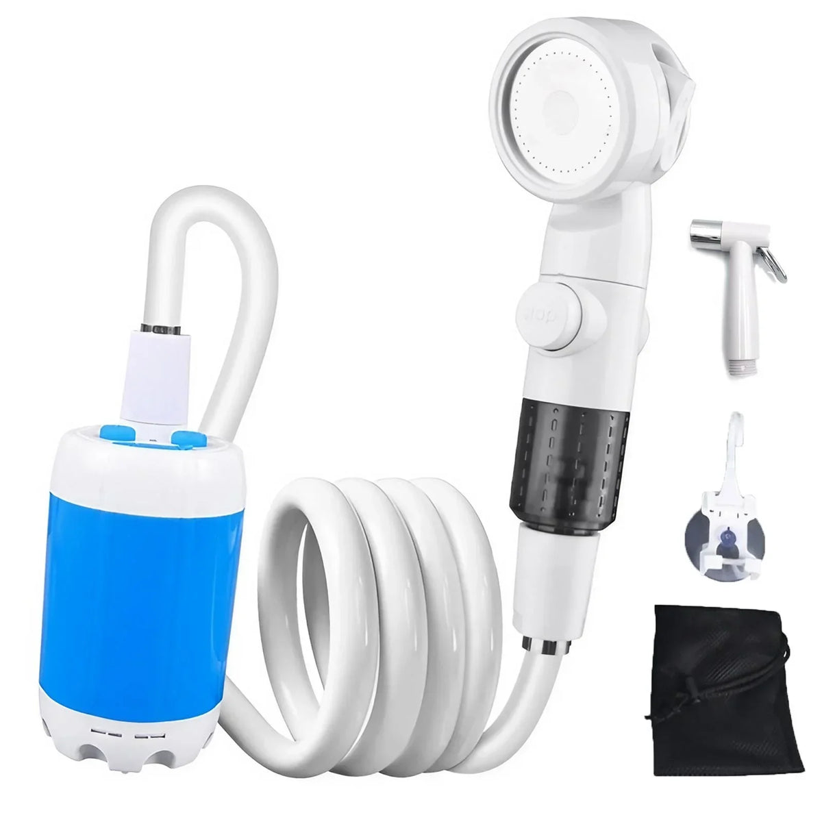 Outdoor Shower Portable Handheld Rechargeable Gentle Pet Bath Sprayer for Dogs and Cats Versatile Water Pump for Car Wash Garden Watering and Flower Care Cordless Low Energy Bath Grooming Equipment Kit Whispering Desires Shoppe