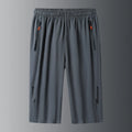 Men's Casual Knee-Length Elastic-Waist Shorts