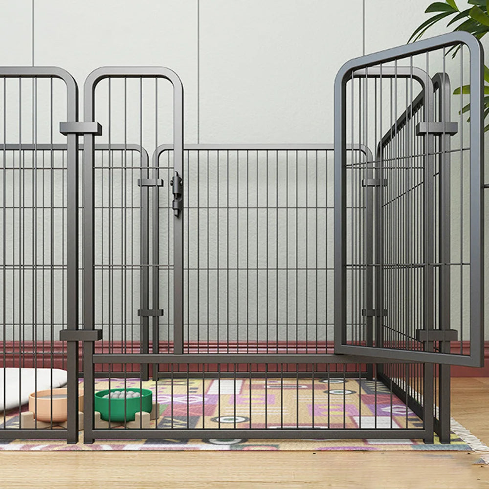 60x60cm/70x80cm 6 Panels Dog Fence Playpen Foldable Puppy Exercise Kennel Teddy Animal Escape Barrier Heavy Duty Cage for Dog Cat Rabbit Pet Whispering Desires Shoppe