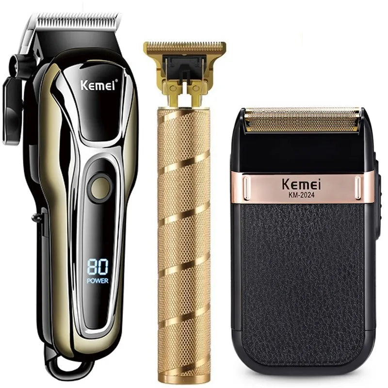 Kemei Cordless Hair Clipper & Trimmer Set