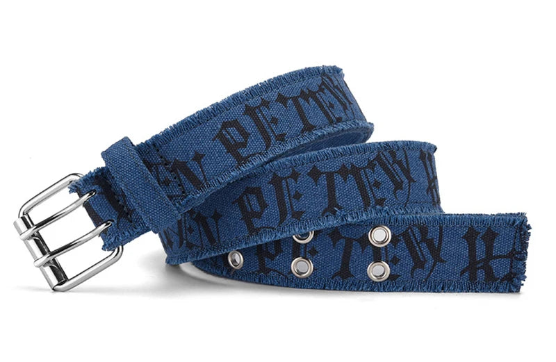 Unisex Double-Prong Canvas Belt