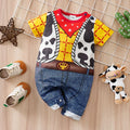 Baby Short-Sleeve Romper — Yellow