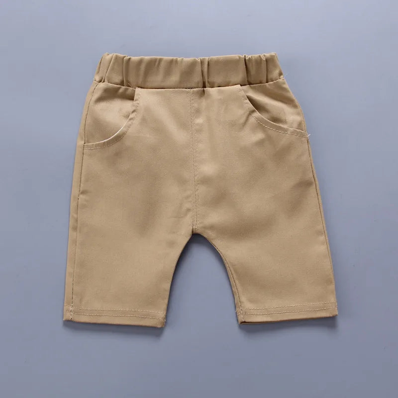 Children's Collared Shirt and Shorts Set