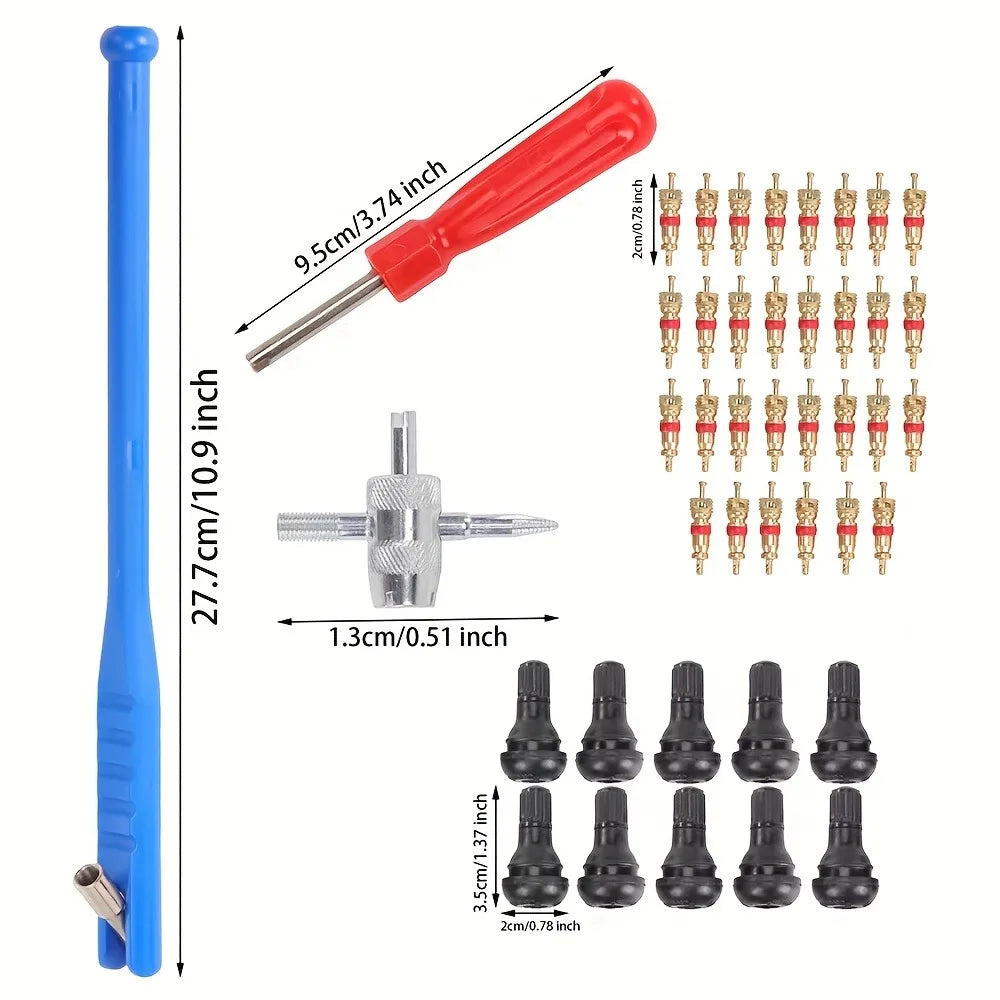 ZFOUEK Tire Valve Service Tool Kit – 43 Pieces