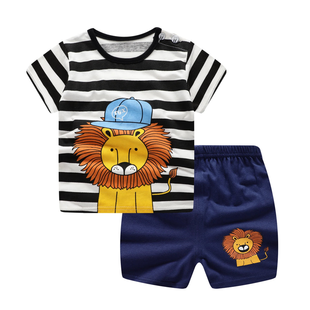 Baby Cotton T-Shirt and Shorts Set