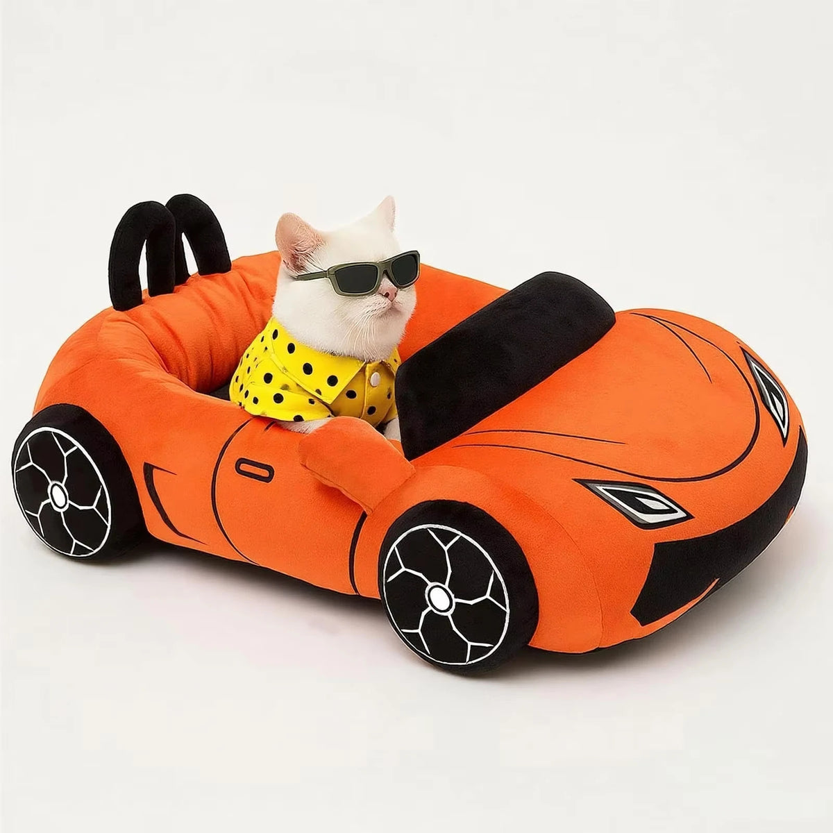 Supercar Cat Bed with Soft Cushion