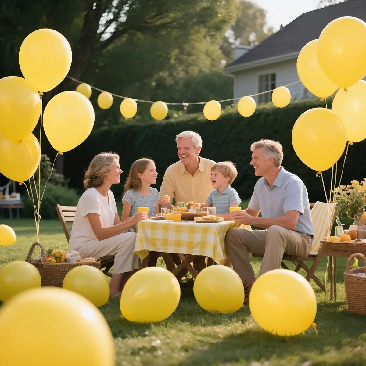 Yellow 12-Inch Latex Balloons, 5–100 Pack