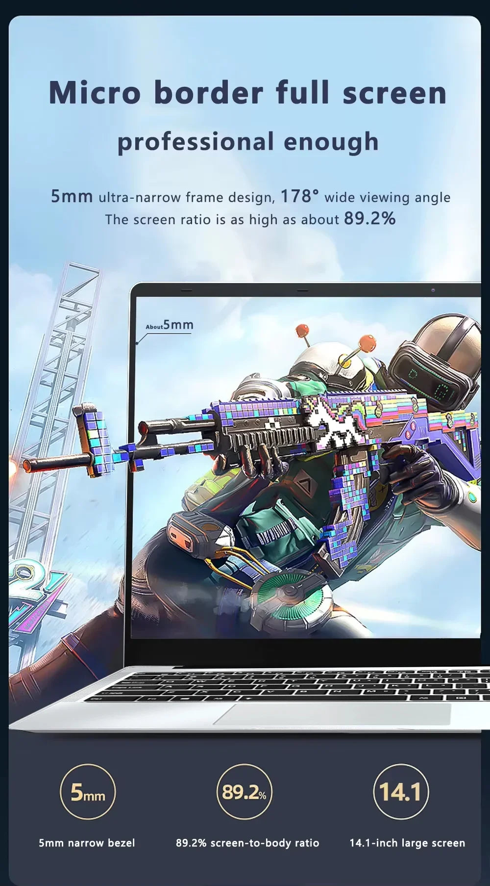 14.1-Inch Laptop — Core i7 or Atom / 12 GB RAM
