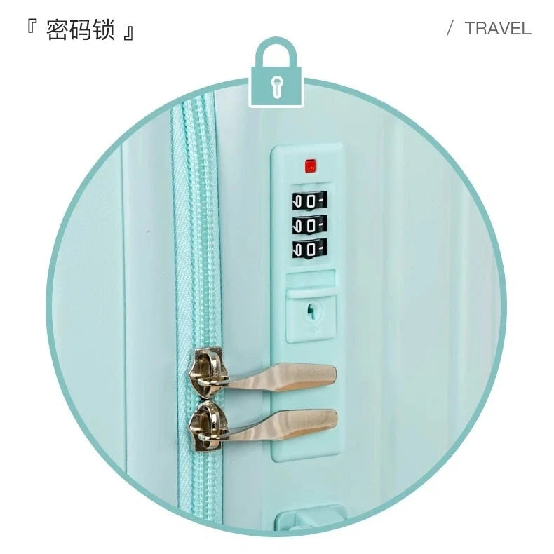 Luggage 2025 New Style 20inch Boarding Small Trolley Suitcase Male Password Leather Suitcase 24 Strong Durable Whispering Desires Shoppe