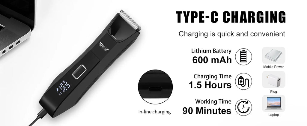 Rechargeable Body Hair Trimmer
