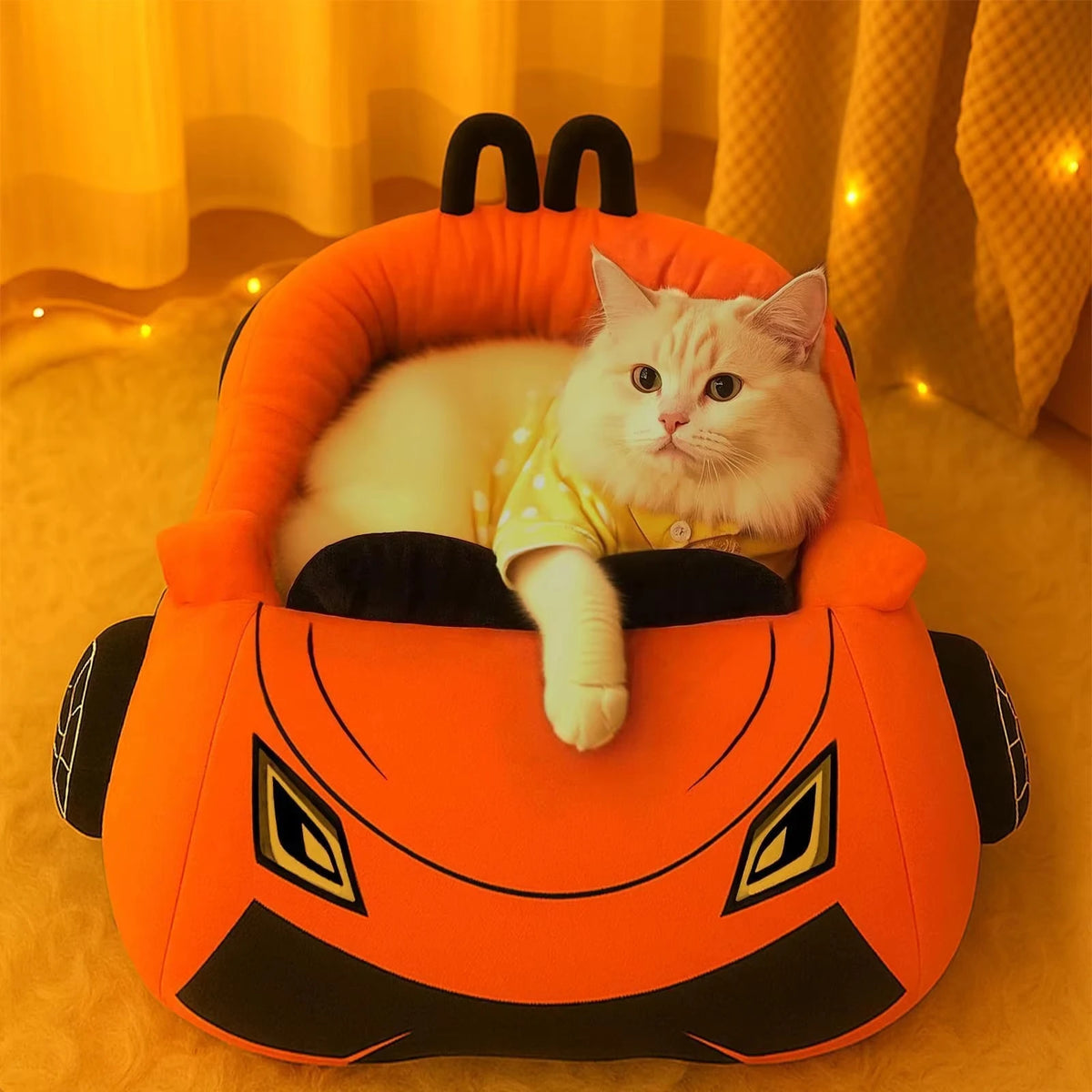Supercar Cat Bed with Soft Cushion