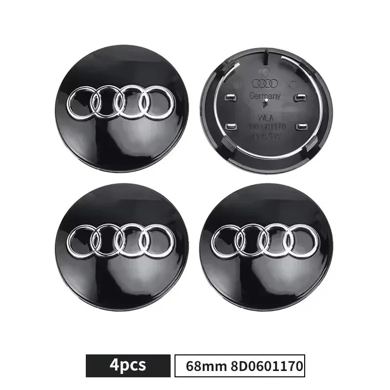 Wheel Center Caps – Set of 4, 60–69 mm Options