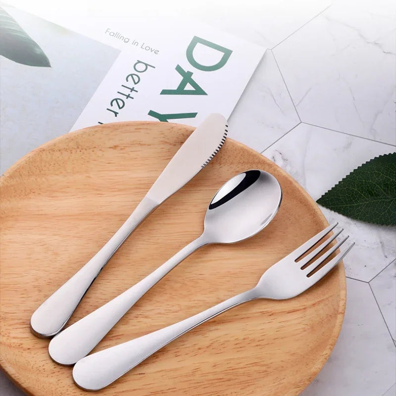 Stainless Steel Knife, Fork and Spoon Set