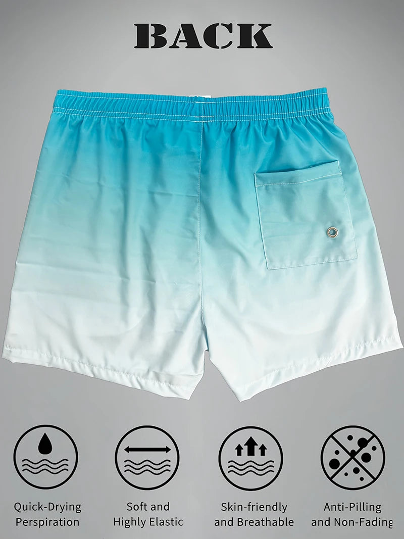 Men's Swim Trunks with Mesh Lining