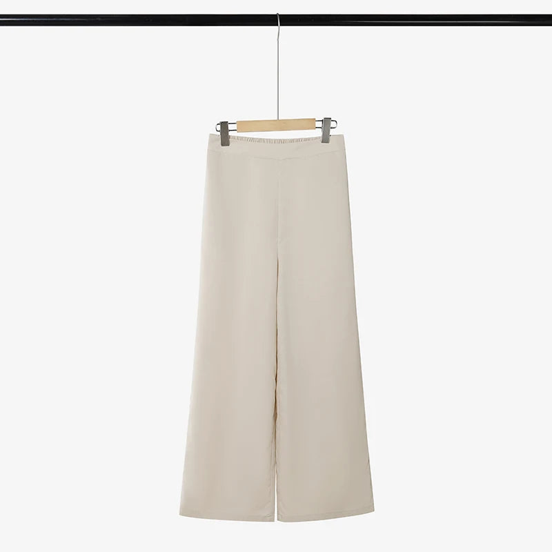 ZANZEA Sleeveless Button Blouse & Pants Set