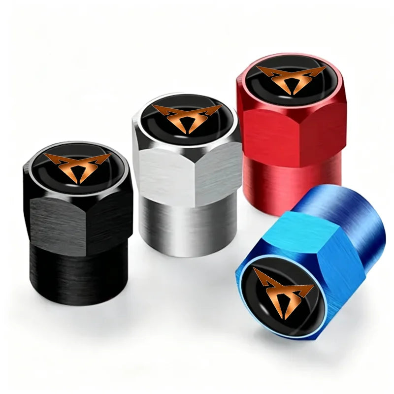 Metal Tire Valve Caps – Set of 4