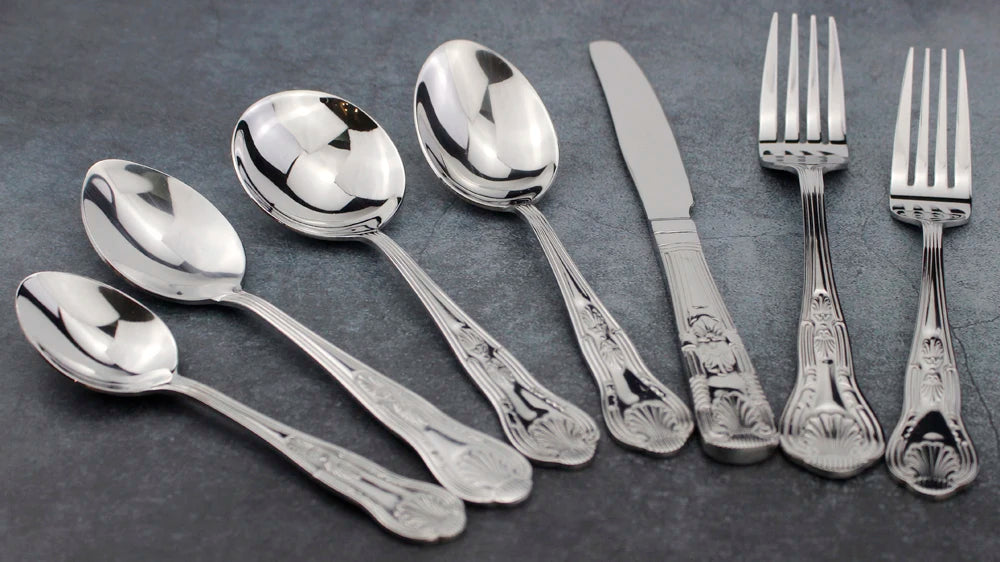 LUCF Vintage-Style Stainless Steel Flatware