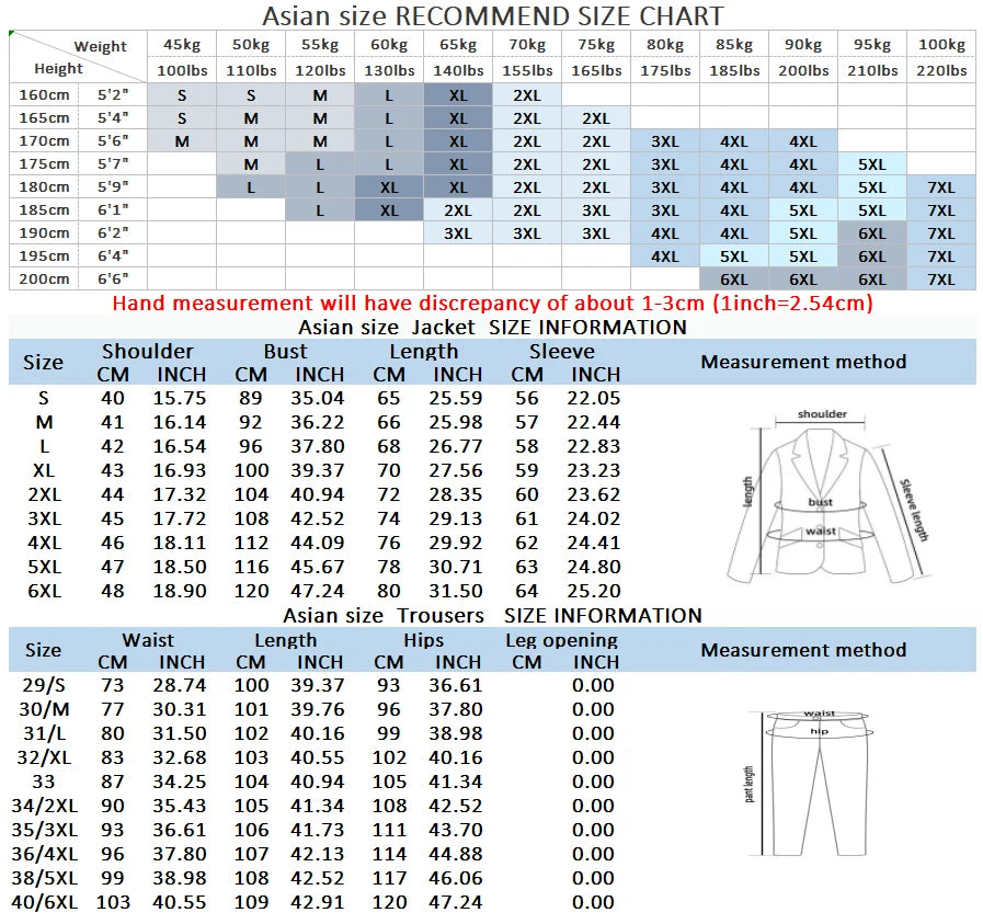 Men's Two-Piece Formal Suit – Blazer & Trousers