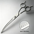 Wingsbro 7'' Curved Chunkers Shears Curved Thinning Shears Stainless Steel Dog Grooming Cat Curved Scissors Light Weight Special Whispering Desires Shoppe