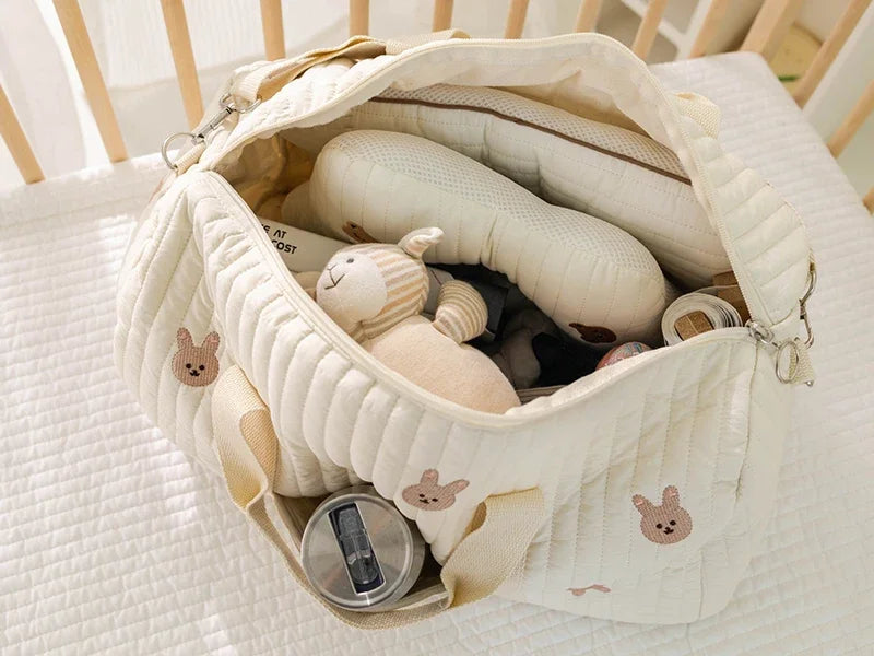 Animal-Print Baby Diaper Tote Bag