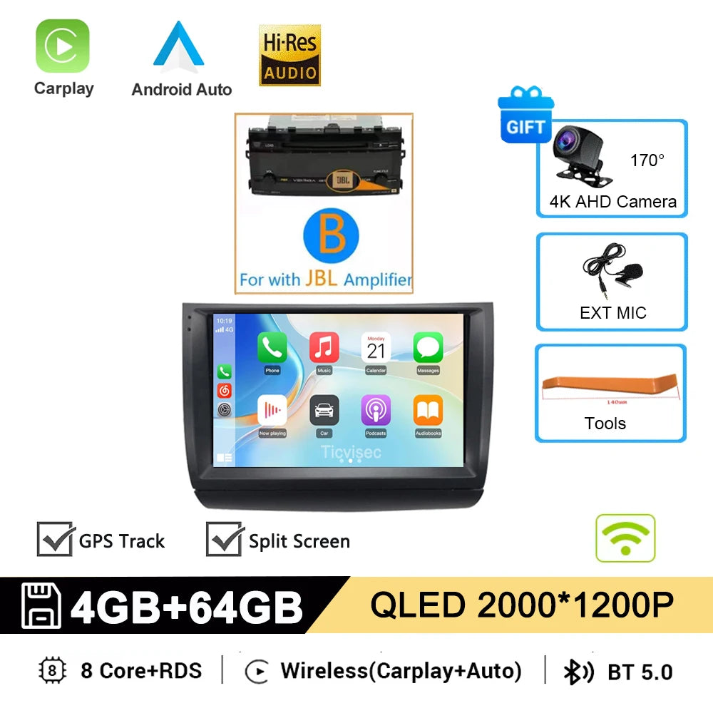 9-Inch Car Stereo for Toyota Prius 2003–2009