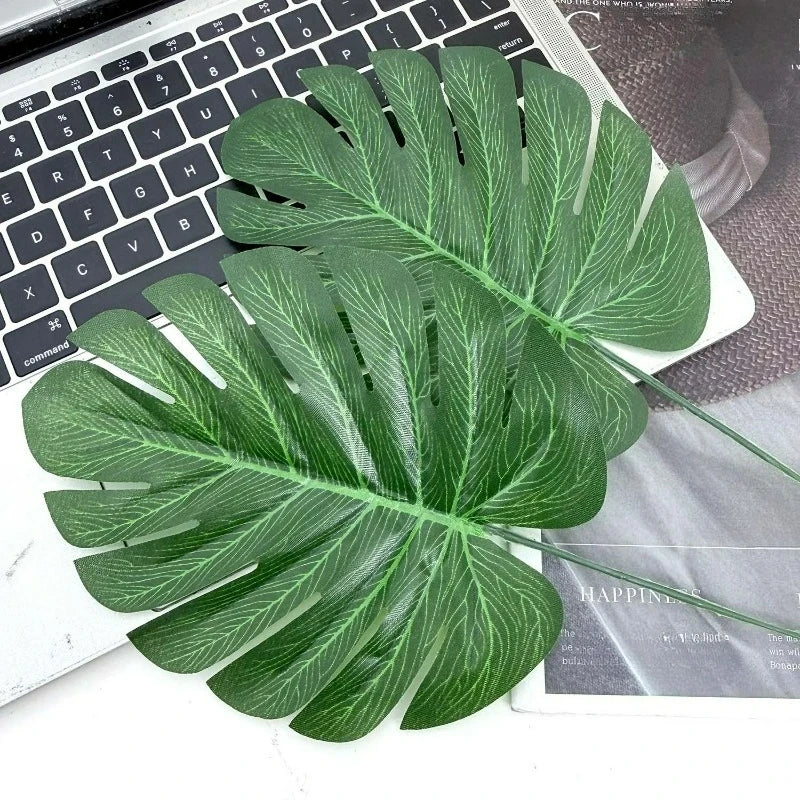 Artificial Monstera Leaf Stems, 30 cm